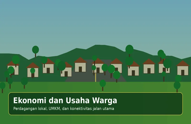 Ilustrasi UMKM & usaha warga Desa Muaro Sebapo