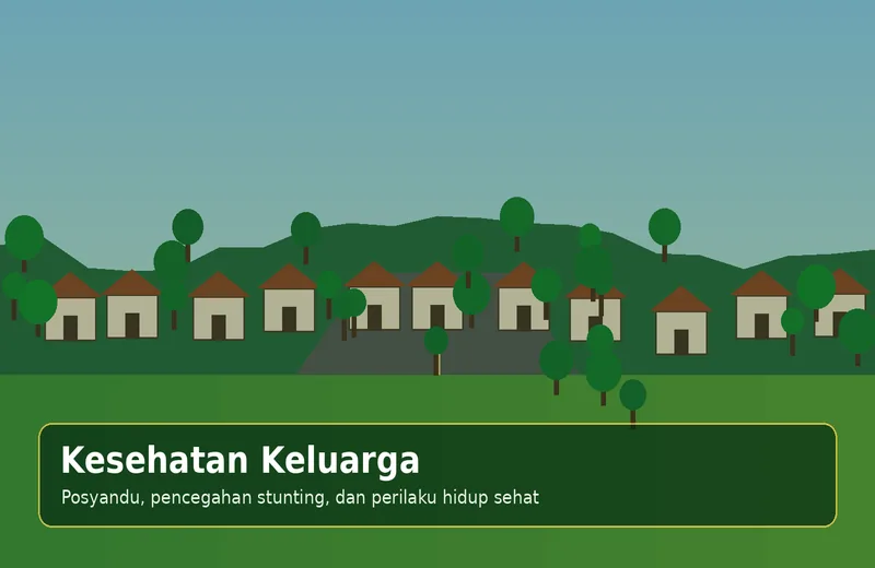 Ilustrasi Kesehatan Keluarga di Desa Muaro Sebapo
