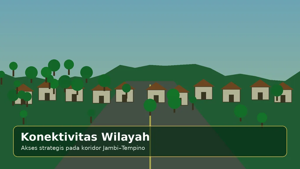 Ilustrasi konektivitas Desa Muaro Sebapo